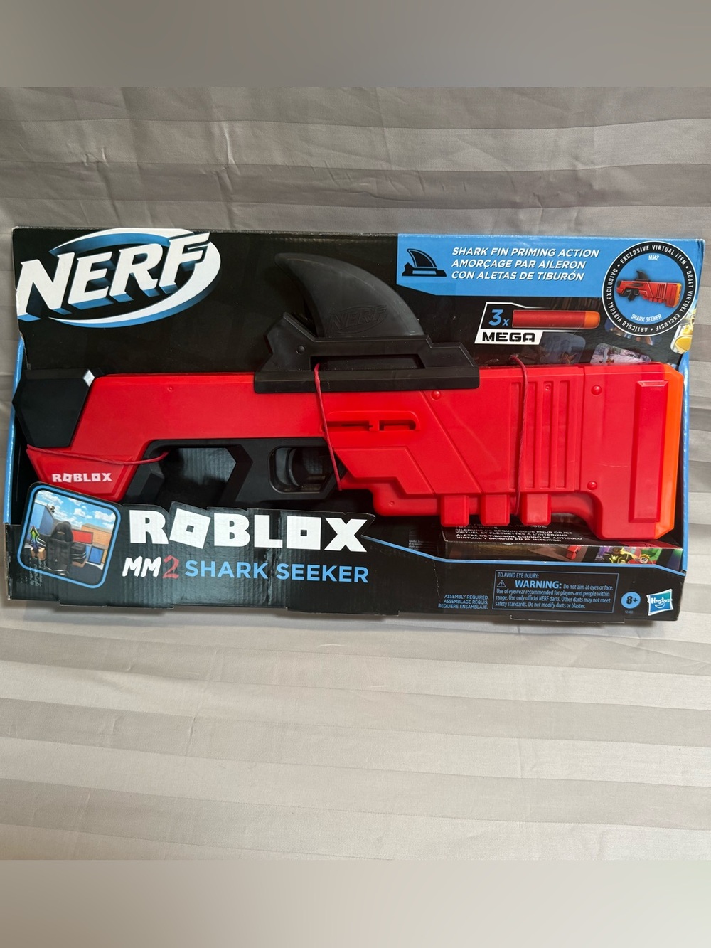 Nerf Roblox MM2 Shark Seeker Blaster - Red and Black